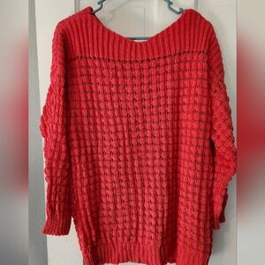 Women's Coral Knit Sweater